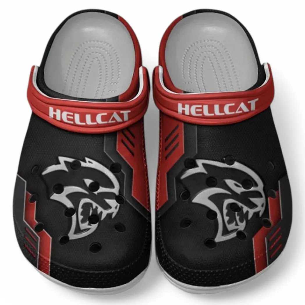 Hellcat Crocs Clogs Männer Frauen, Geschenk für Hellcat Fan CAR185031525273 - Rot