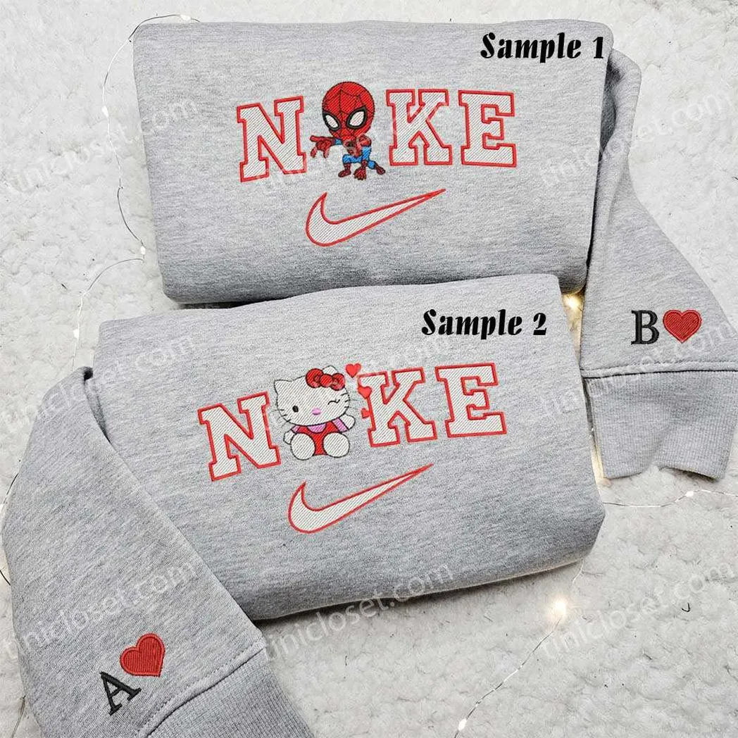 Hello Kitty Batman Cosplay x Nike besticken Hemd, besticken Sweatshirt, modischer Stil für Paare hello kitty batman cosplay x nike besticken hemd besticken sweatshirt modischer stil fr paare hcist