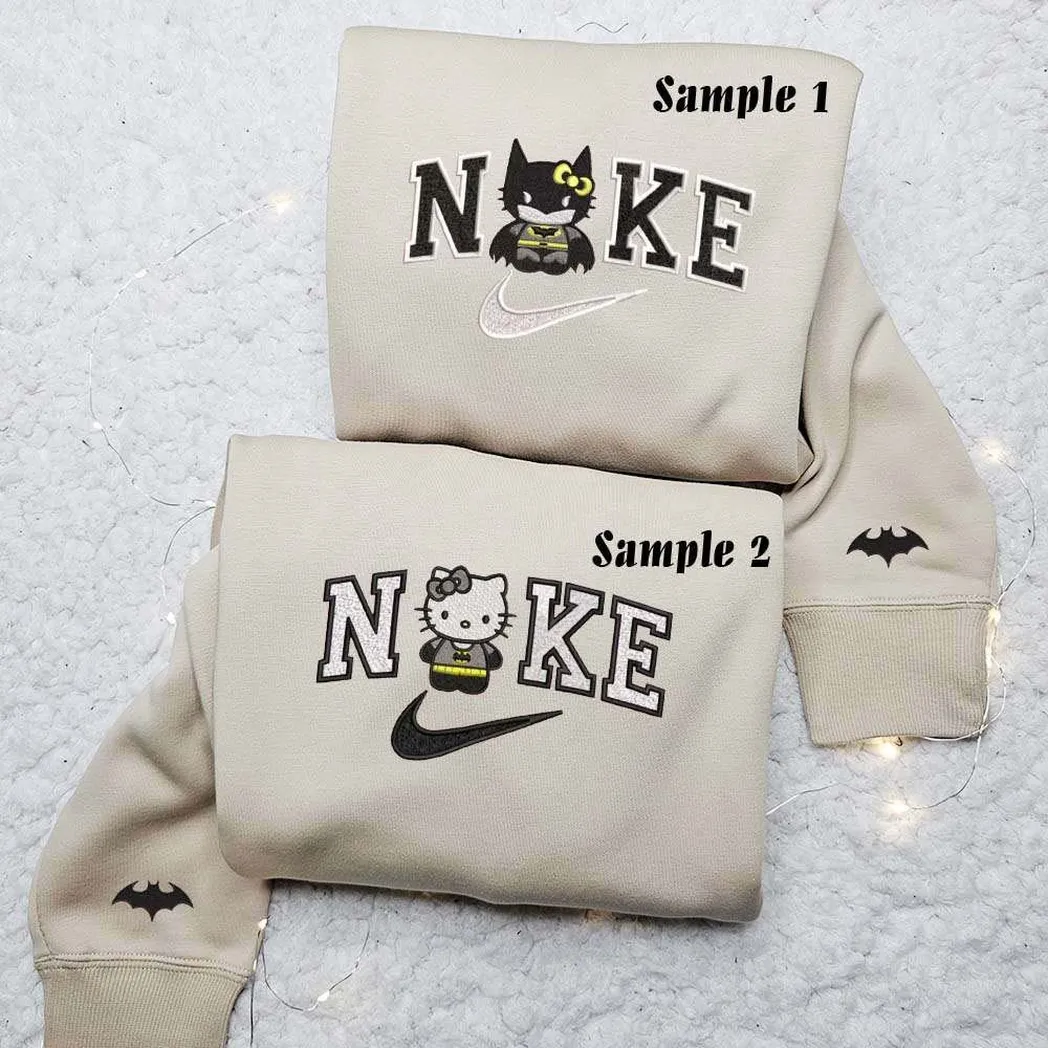 hello kitty batman und catwoman x nike besticken hemd besticken sweatshirt modischer stil fr paare afhpl
