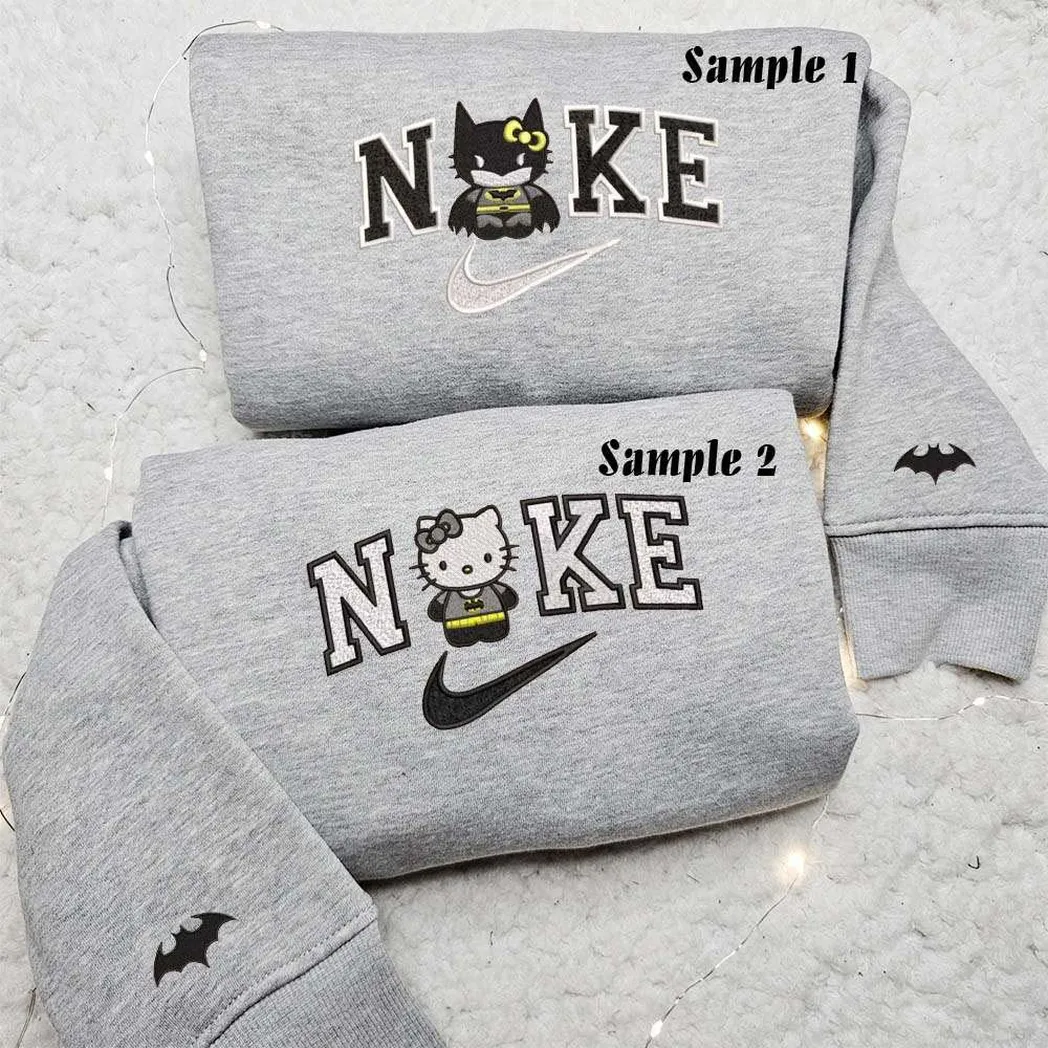 hello kitty batman und catwoman x nike besticken hemd besticken sweatshirt modischer stil fr paare jqfcj