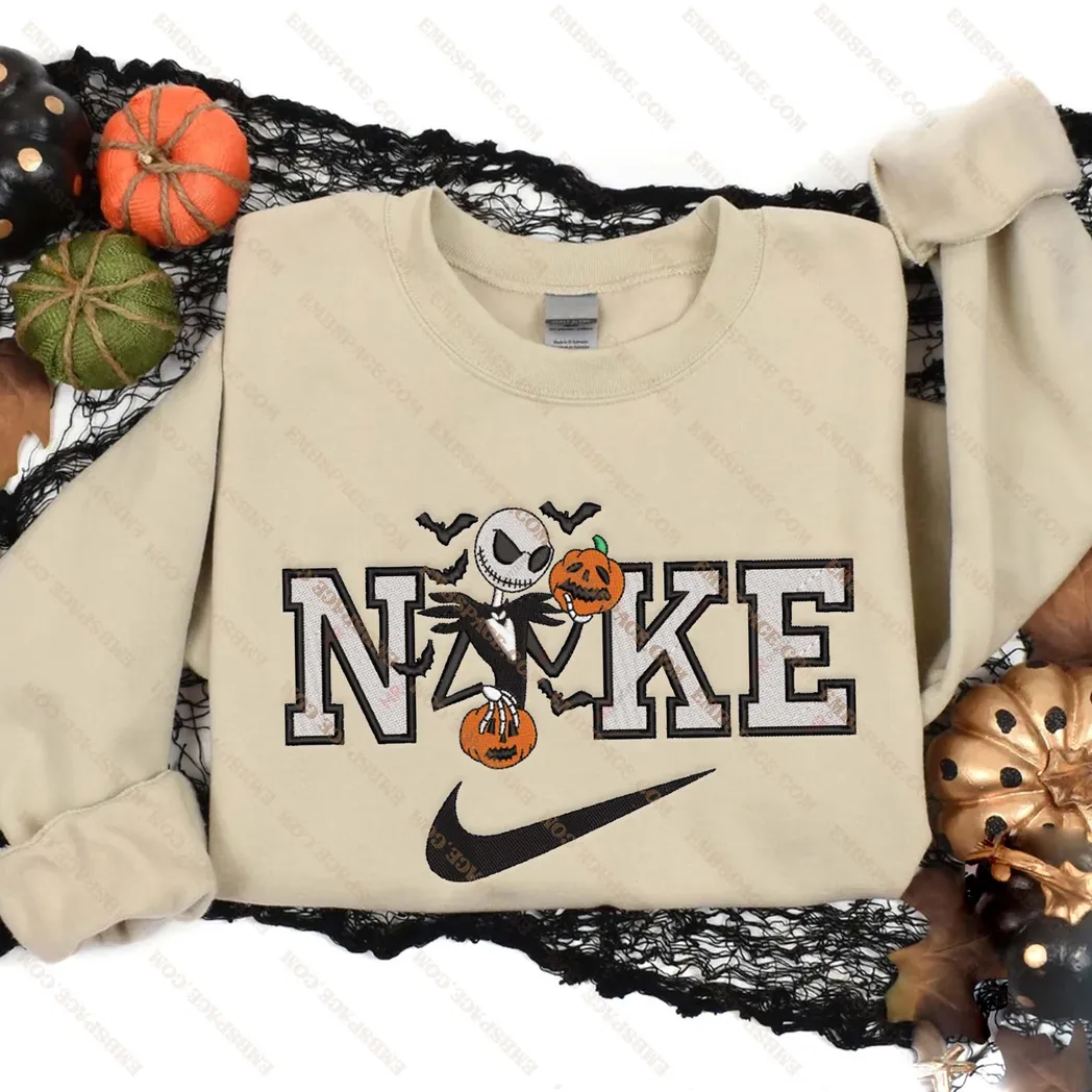 hello kitty cartoon halloween nike besticken sweatshirt modestil gfbbj