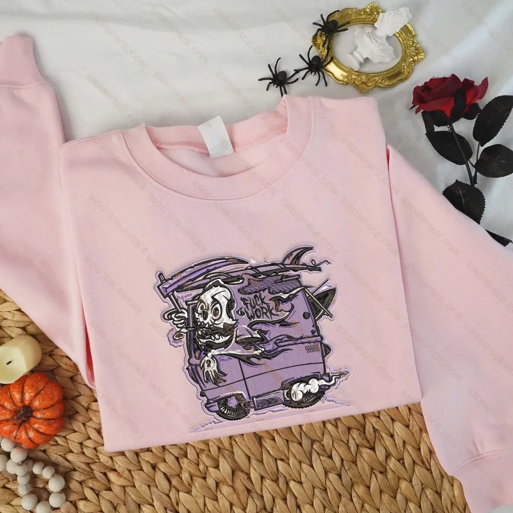 hello kitty cartoon halloween nike besticken sweatshirt modestil