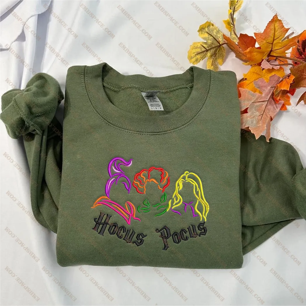 hocus pocus filme halloween besticken sweatshirt modestil 589o6