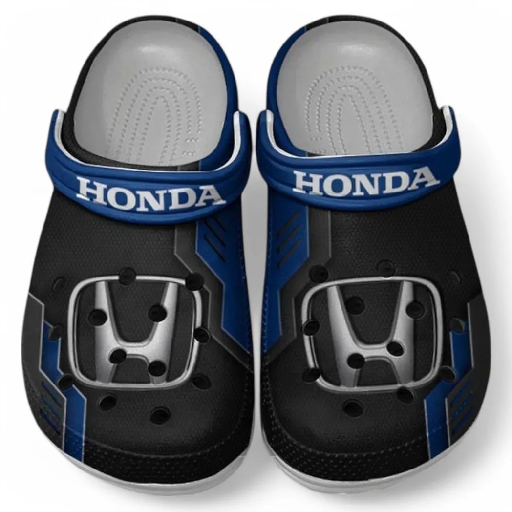 Honda Crocs Clogs Männer Frauen, Geschenk für Honda Fan CAR185031525250 - Blau