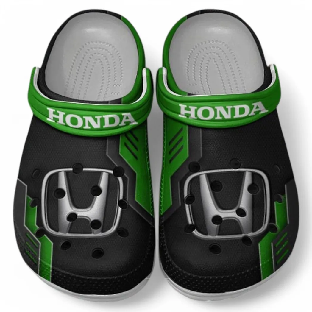 Honda Crocs Clogs Männer Frauen, Geschenk für Honda Fan CAR185031525250 - Grün