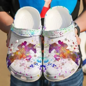 horse racing personalized girl crocs classic clogs rd4hd