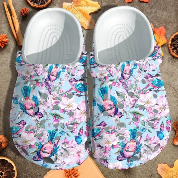 hummingbirds spring sky blue crocs wwuu4
