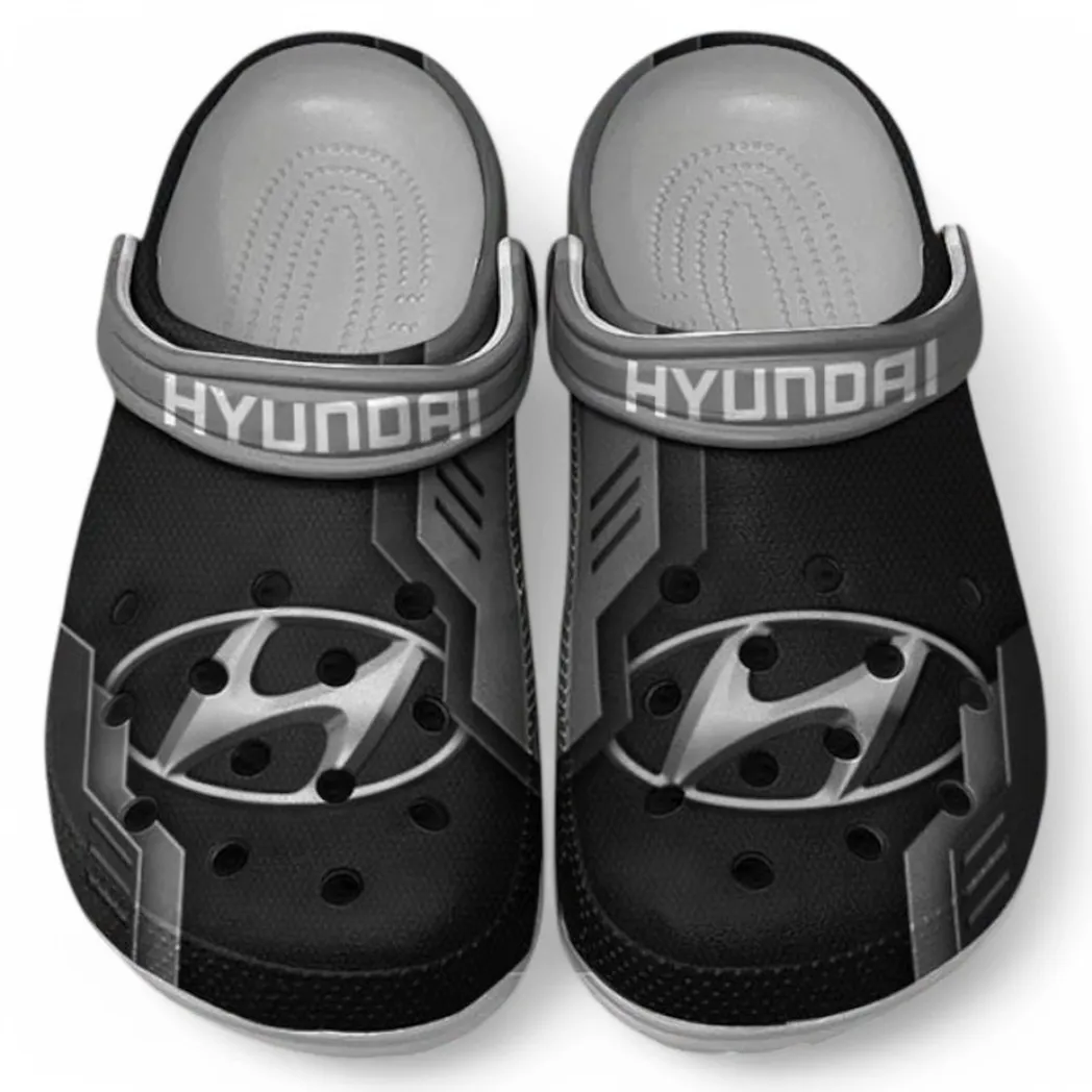 Hyundai Crocs Clogs Männer Frauen, Geschenk für Hyundai Fan CAR185031525282 - Grau