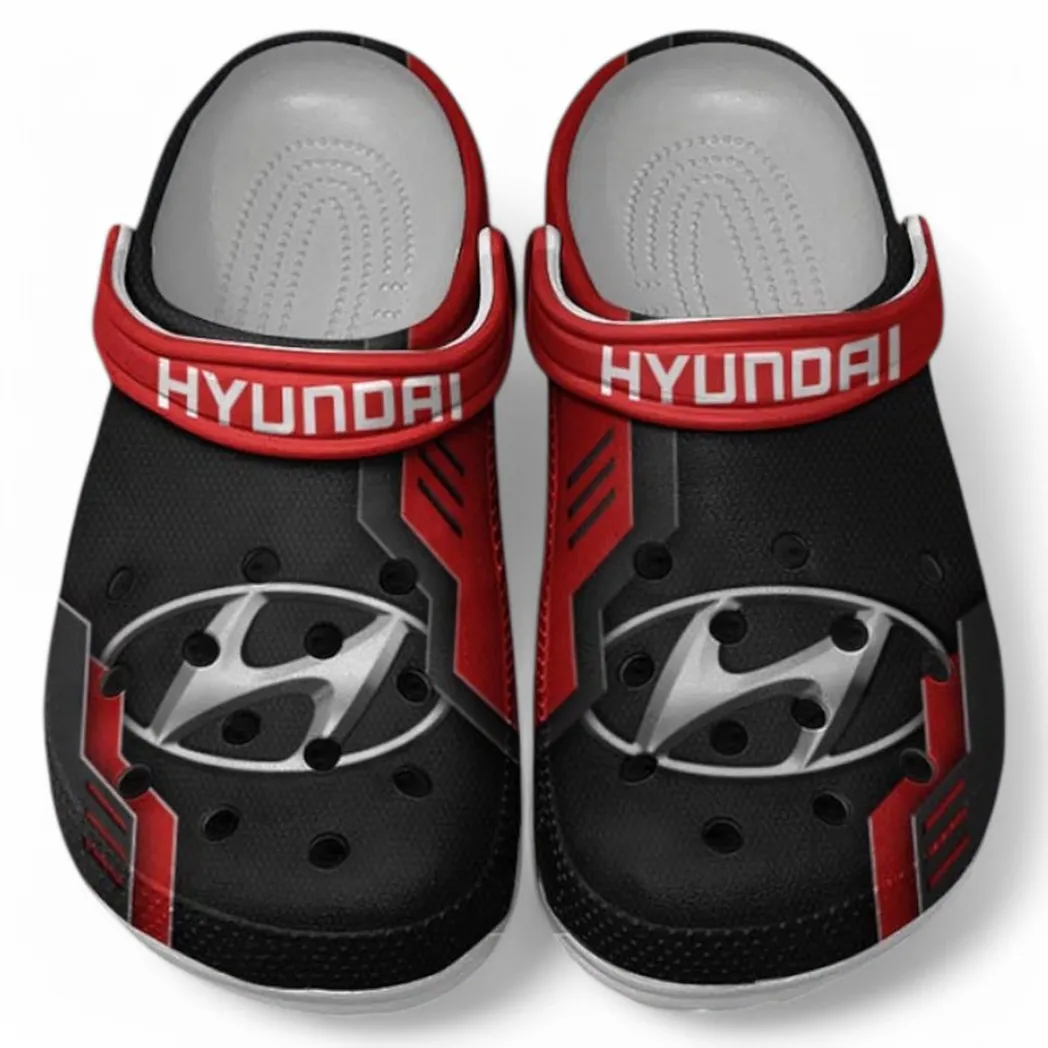 Hyundai Crocs Clogs Männer Frauen, Geschenk für Hyundai Fan CAR185031525282 - Rot