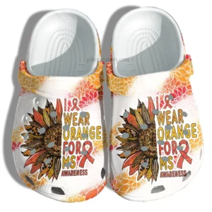 i wear orange for ms awareness crocs n115h