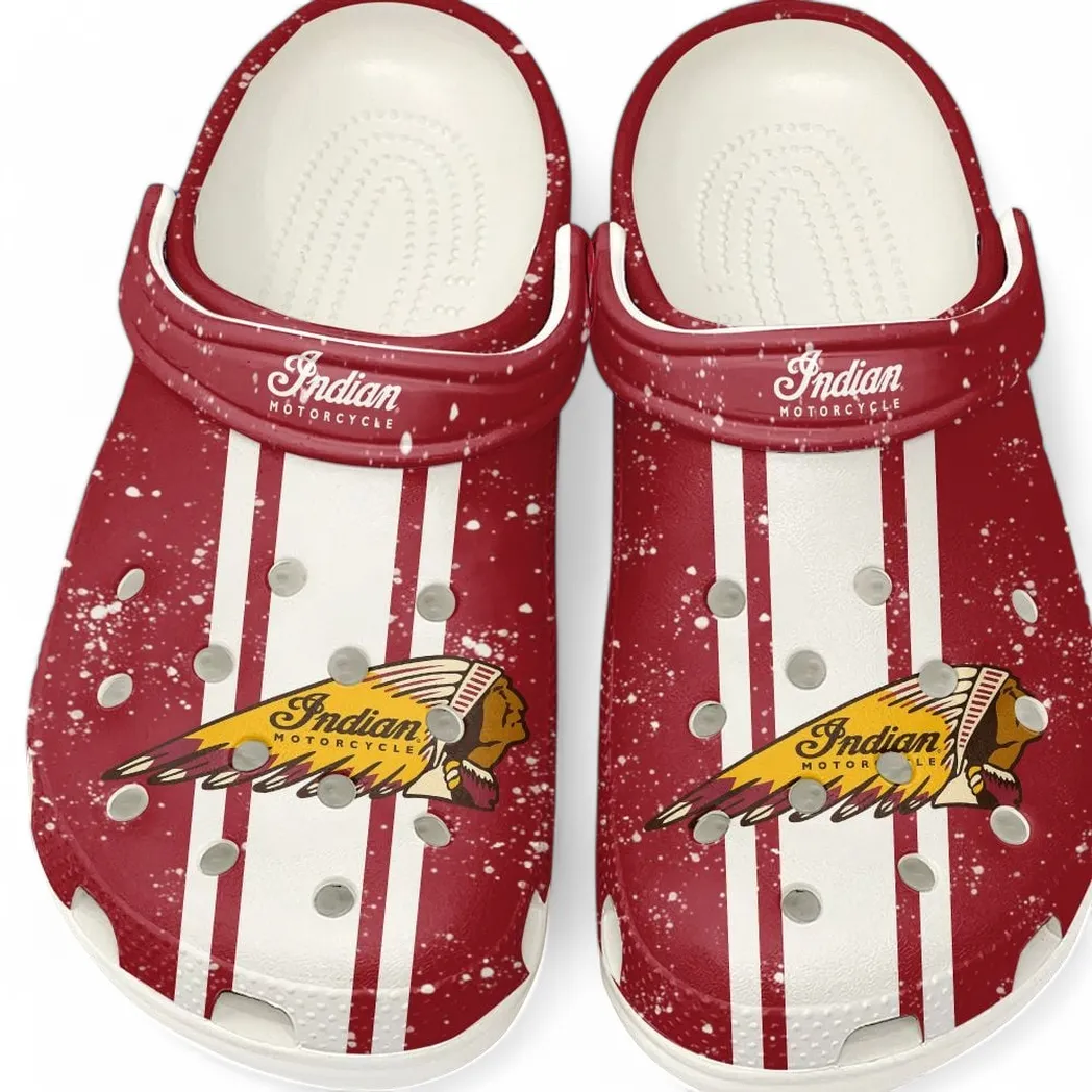 indian motorcycle crocs gift for indian motorcycle lovers gift for him husband boyfriend car62022025089 white froiq
