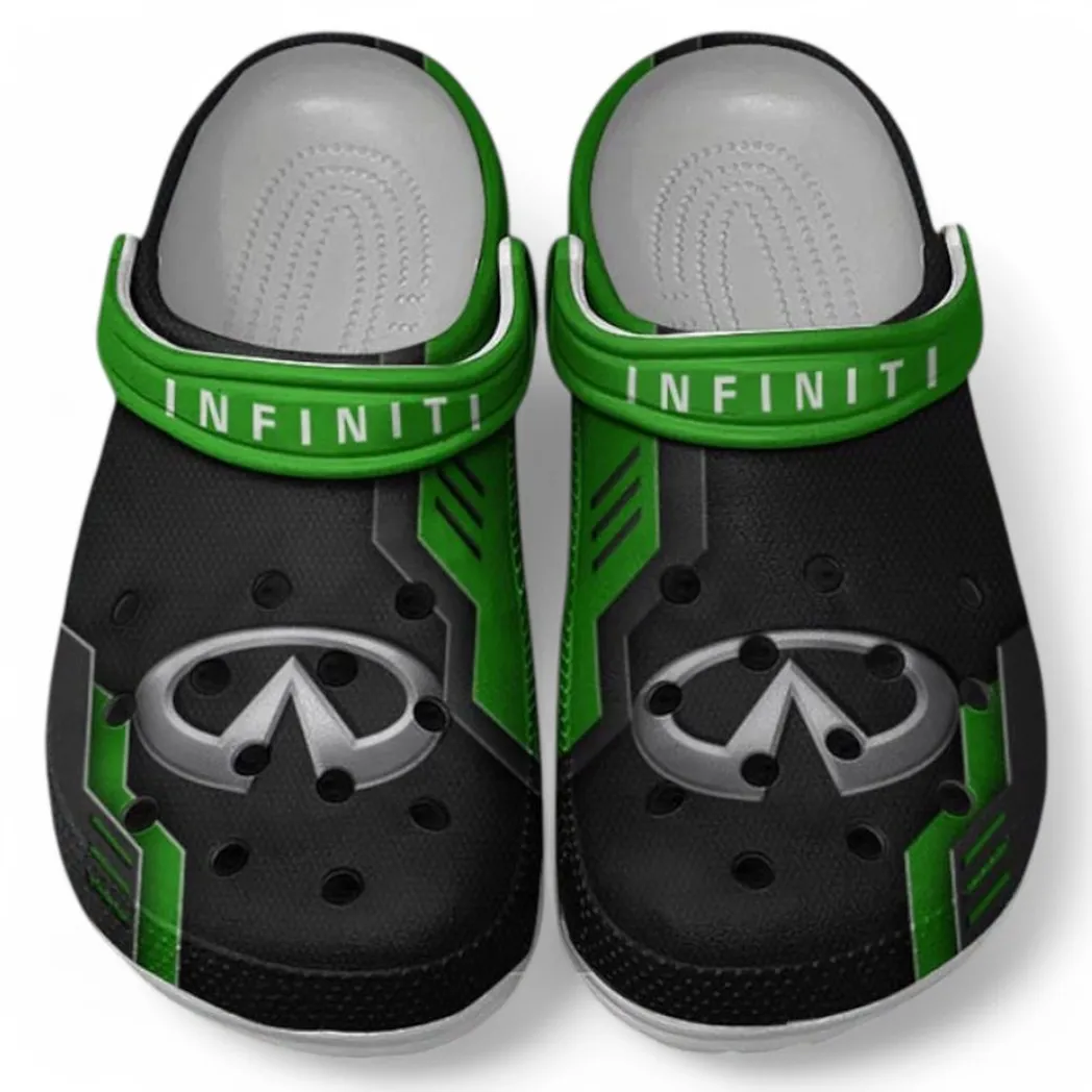 Infiniti Crocs Clogs Männer Frauen, Geschenk für Infiniti Fan CAR185031525279 - Grün