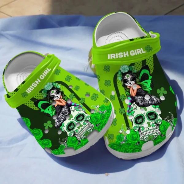 irish girl and sugar crocs classic clogs dwcey