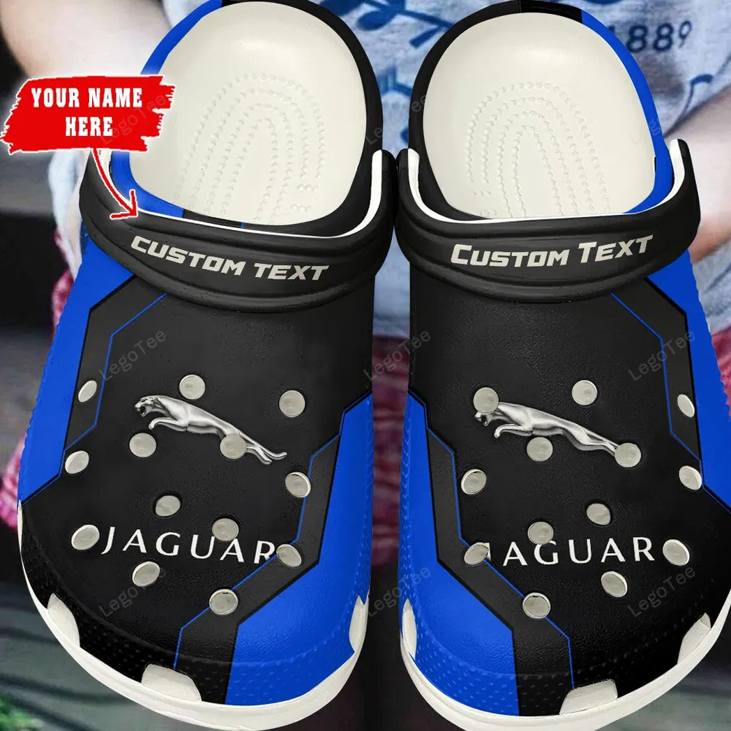 jaguar crocs gift for jaguar lovers gift for him husband boyfriend blue car140021225558 1