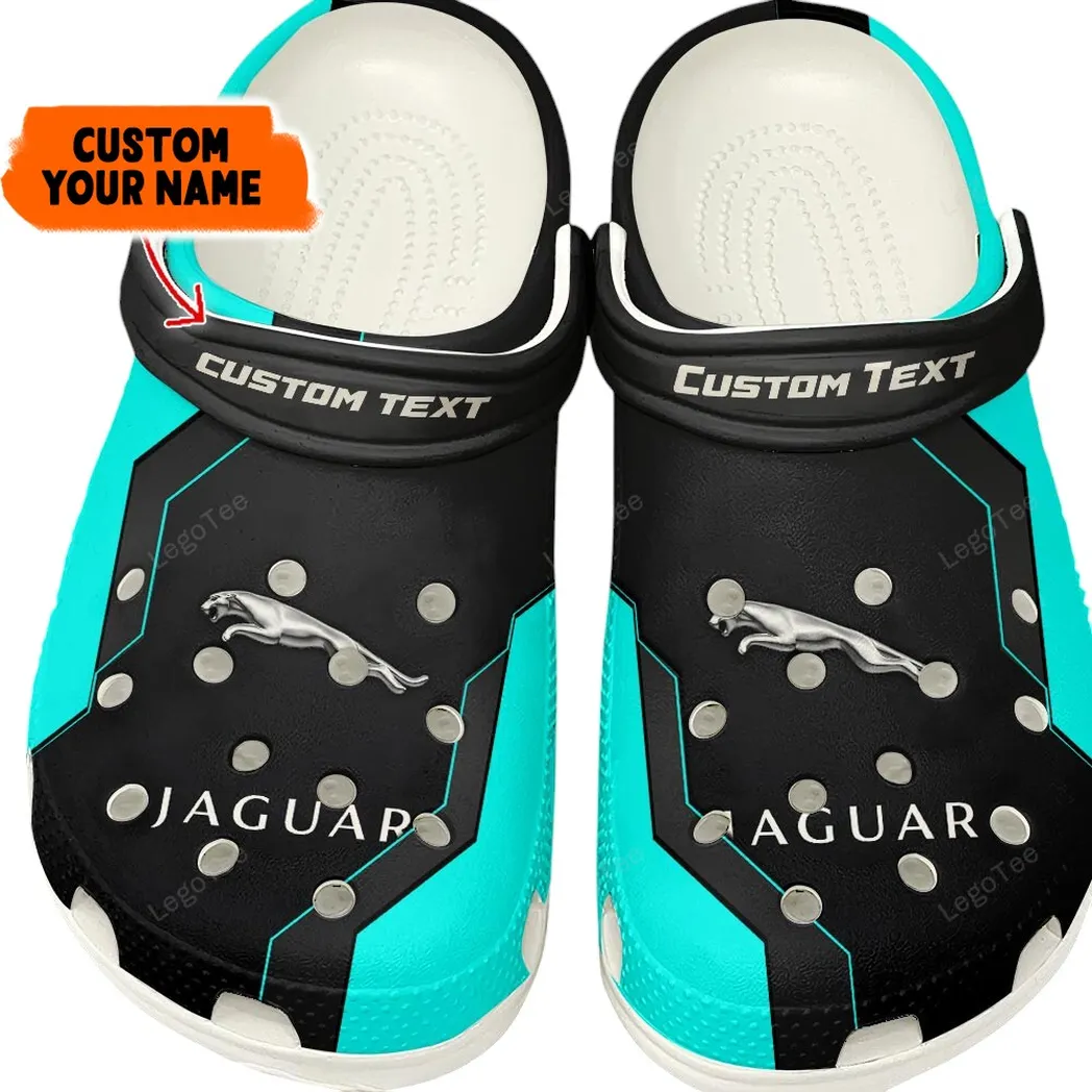 jaguar crocs gift for jaguar lovers gift for him husband boyfriend cyan car140021225558 3 pjlvn