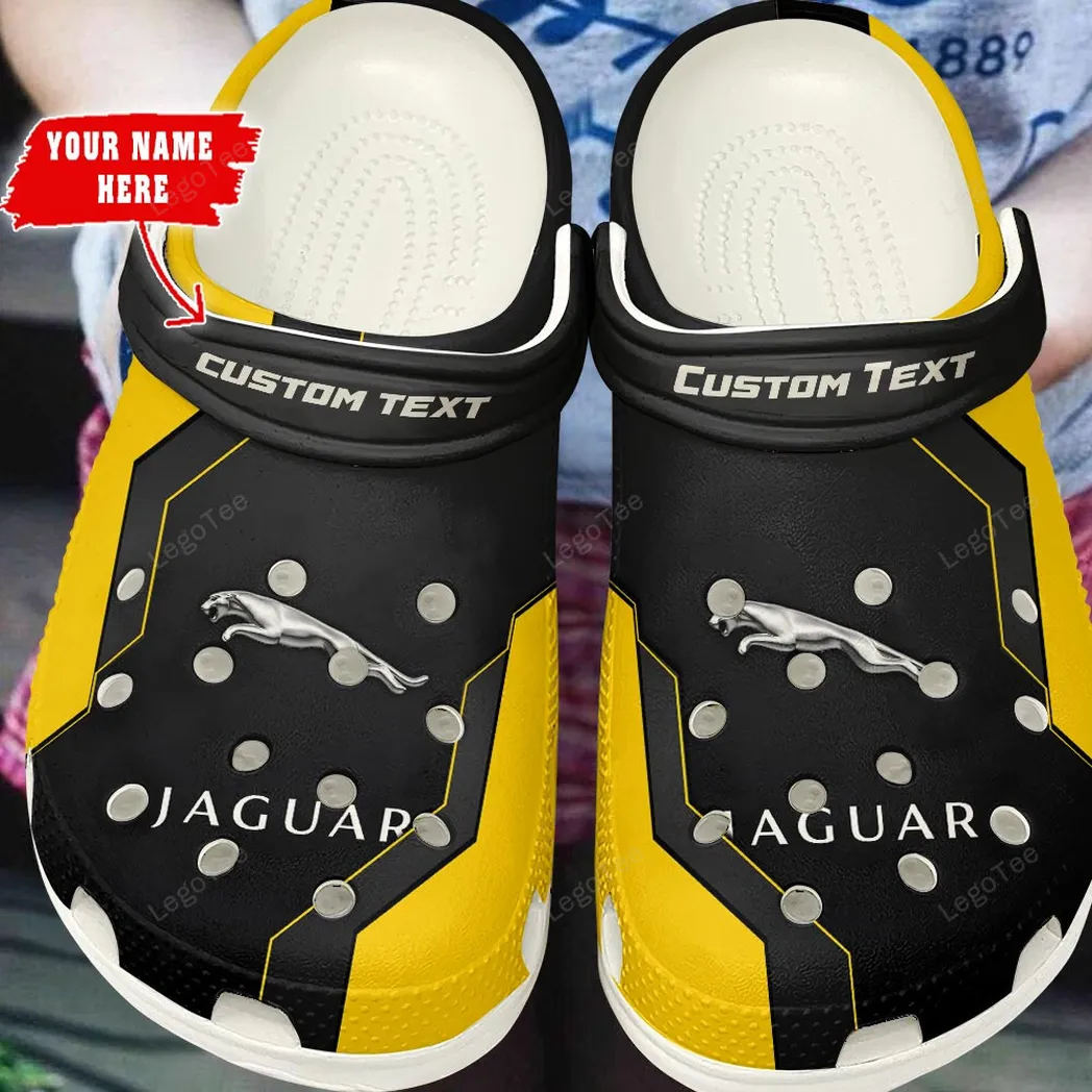 jaguar crocs gift for jaguar lovers gift for him husband boyfriend yellow car140021225558 8