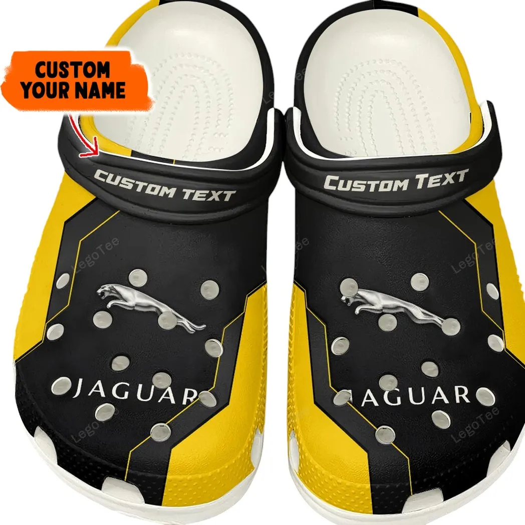 jaguar crocs gift for jaguar lovers gift for him husband boyfriend yellow car140021225558 8