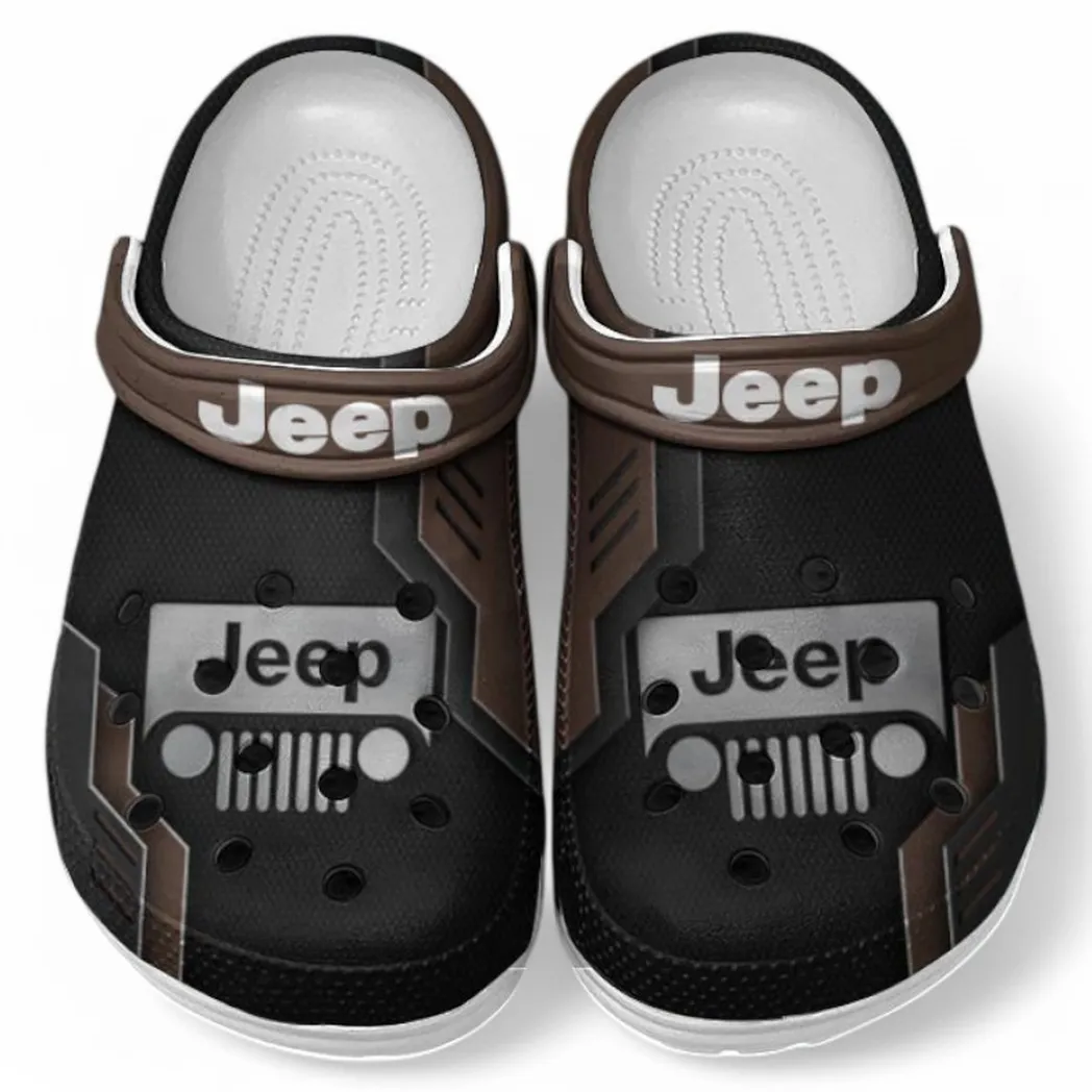 Jeep Crocs Clogs Männer Frauen, Geschenk für Jeep Fan CAR185031525251 - Braun