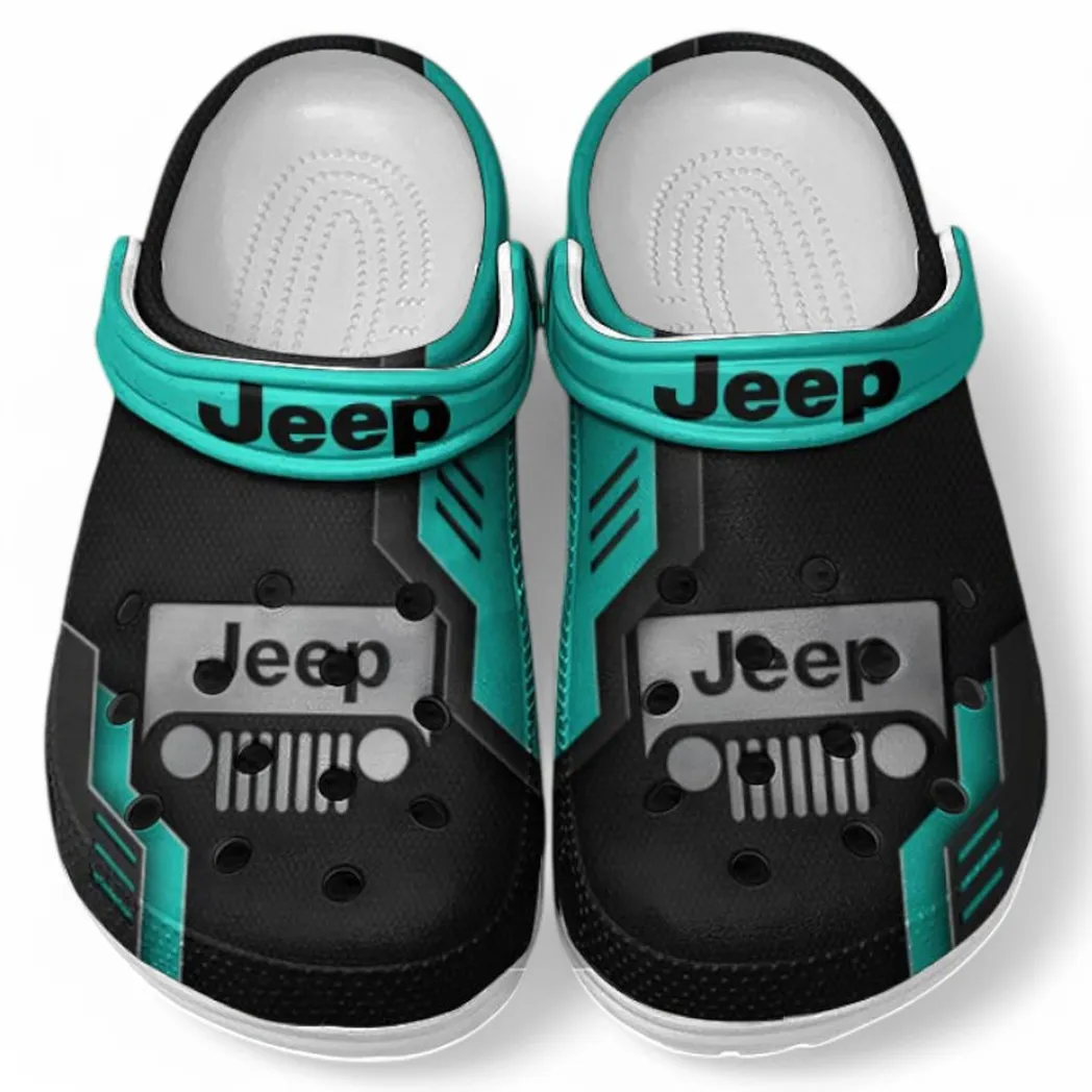 Jeep Crocs Clogs Männer Frauen, Geschenk für Jeep Fan CAR185031525251 - Cyan