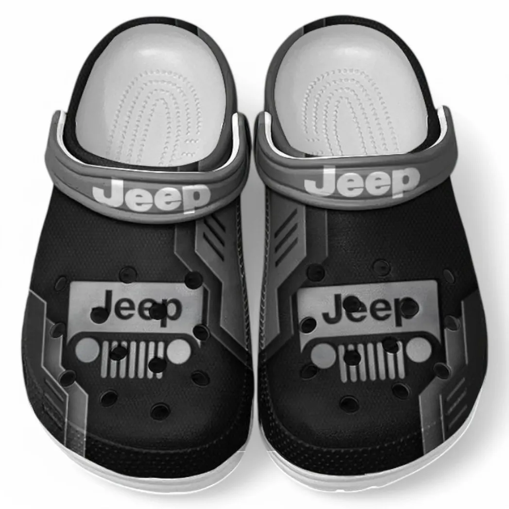 Jeep Crocs Clogs Männer Frauen, Geschenk für Jeep Fan CAR185031525251 - Grau