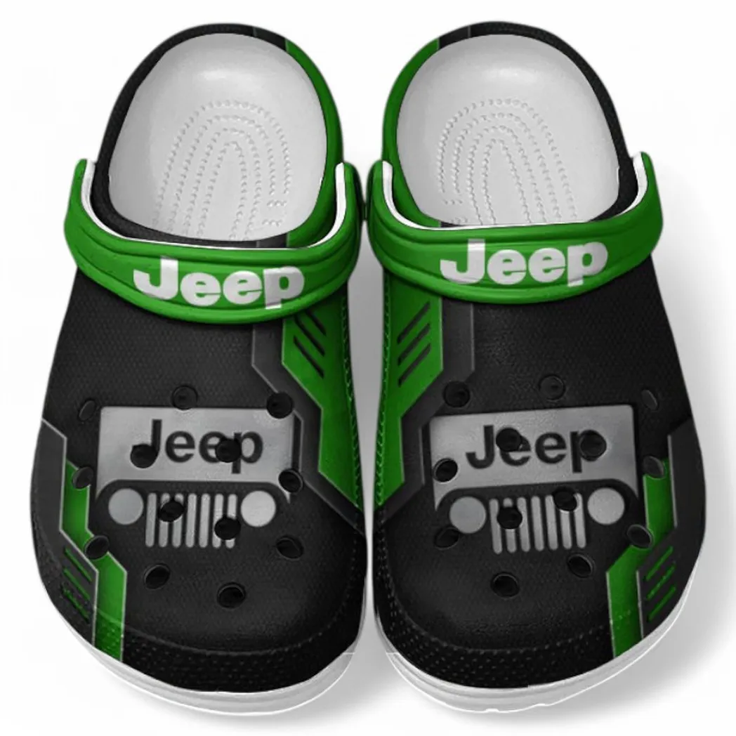Jeep Crocs Clogs Männer Frauen, Geschenk für Jeep Fan CAR185031525251 - Grün