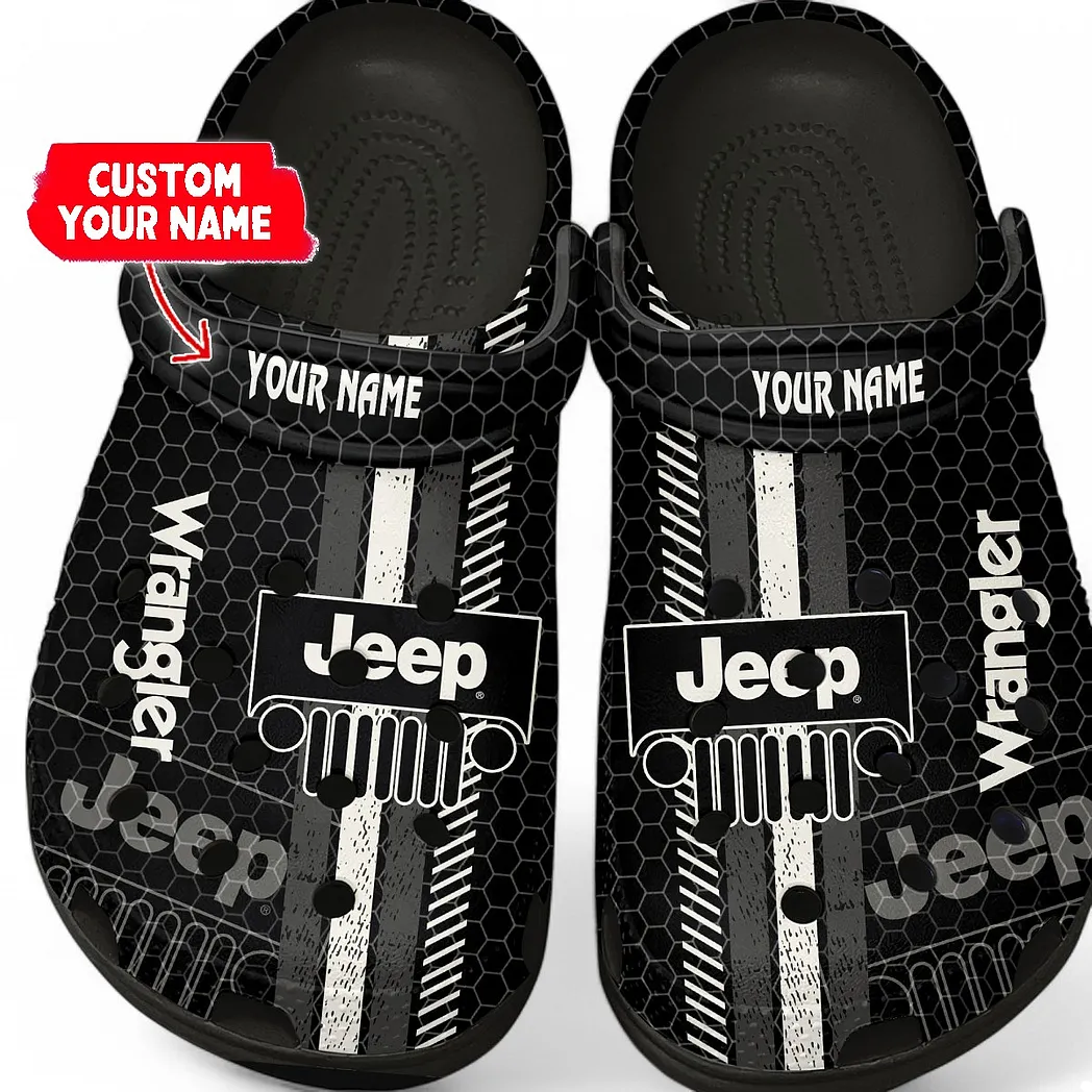 jeep wrangler crocs shoes gift for jeep wrangler lovers birthday gift for husband boyfriend car82022025609 black qss6m