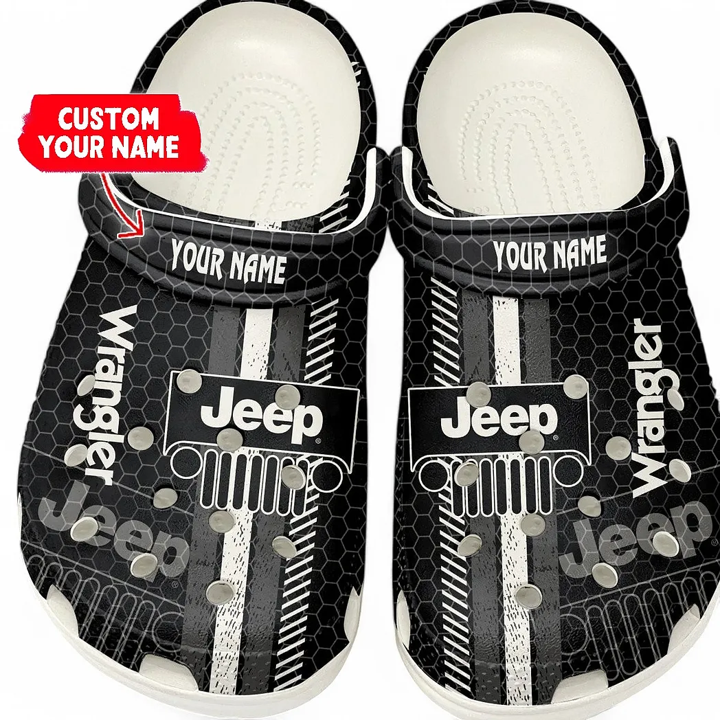 jeep wrangler crocs shoes gift for jeep wrangler lovers birthday gift for husband boyfriend car82022025609 white khogj