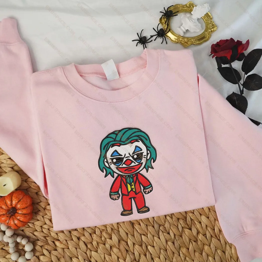 joker horror movies besticken sweatshirt im modischen stil gszkm