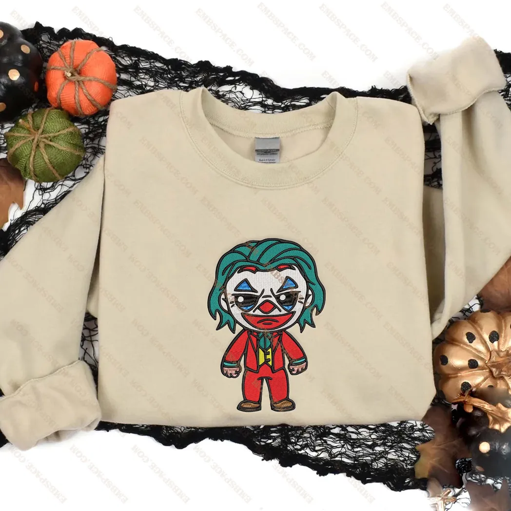 joker horror movies besticken sweatshirt im modischen stil o8ulj