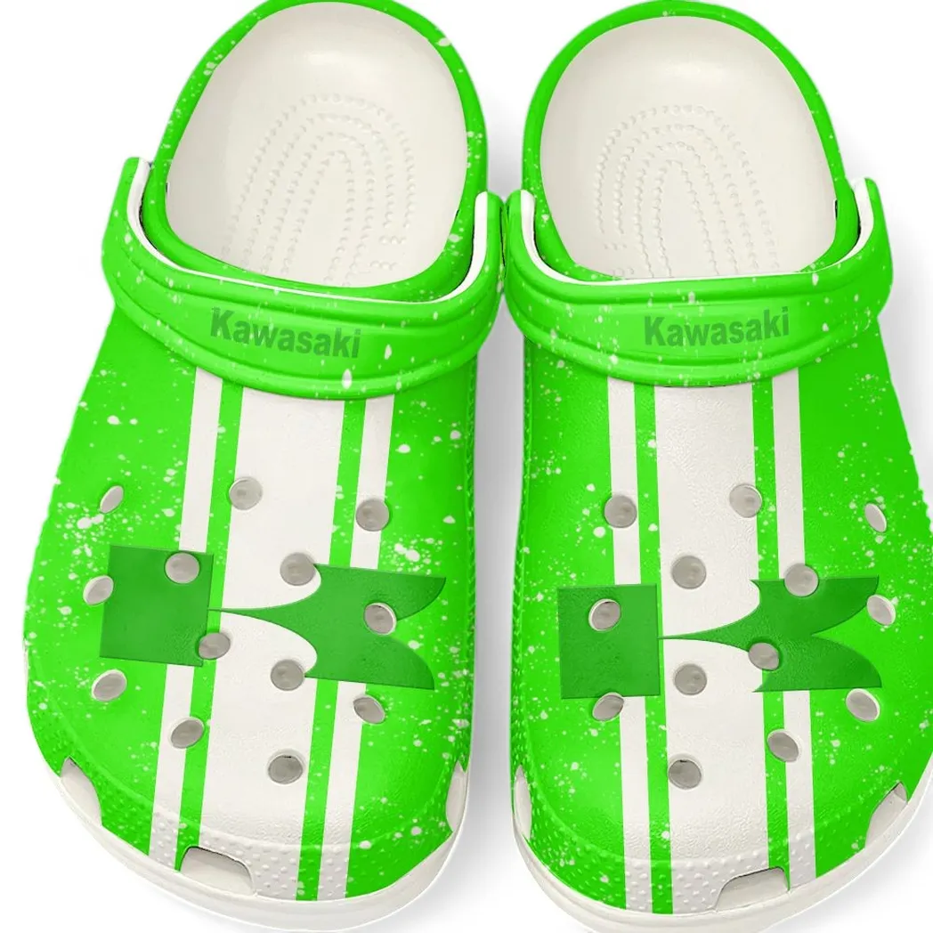 kawasaki crocs gift for kawasaki lovers gift for him husband boyfriend car62022025076 white 6rg6m
