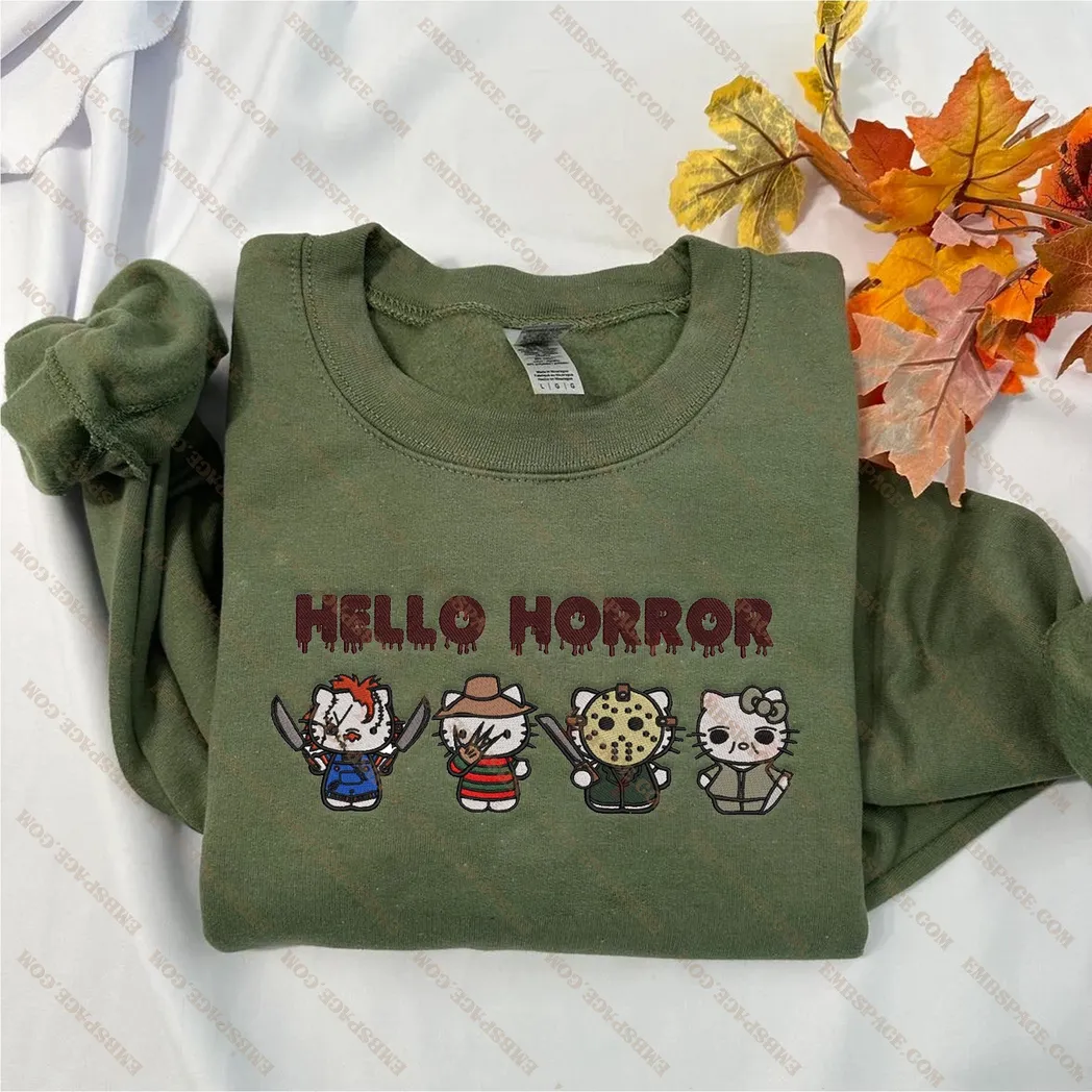kuromi cartoon halloween besticken sweatshirt im modischen stil 3blqz