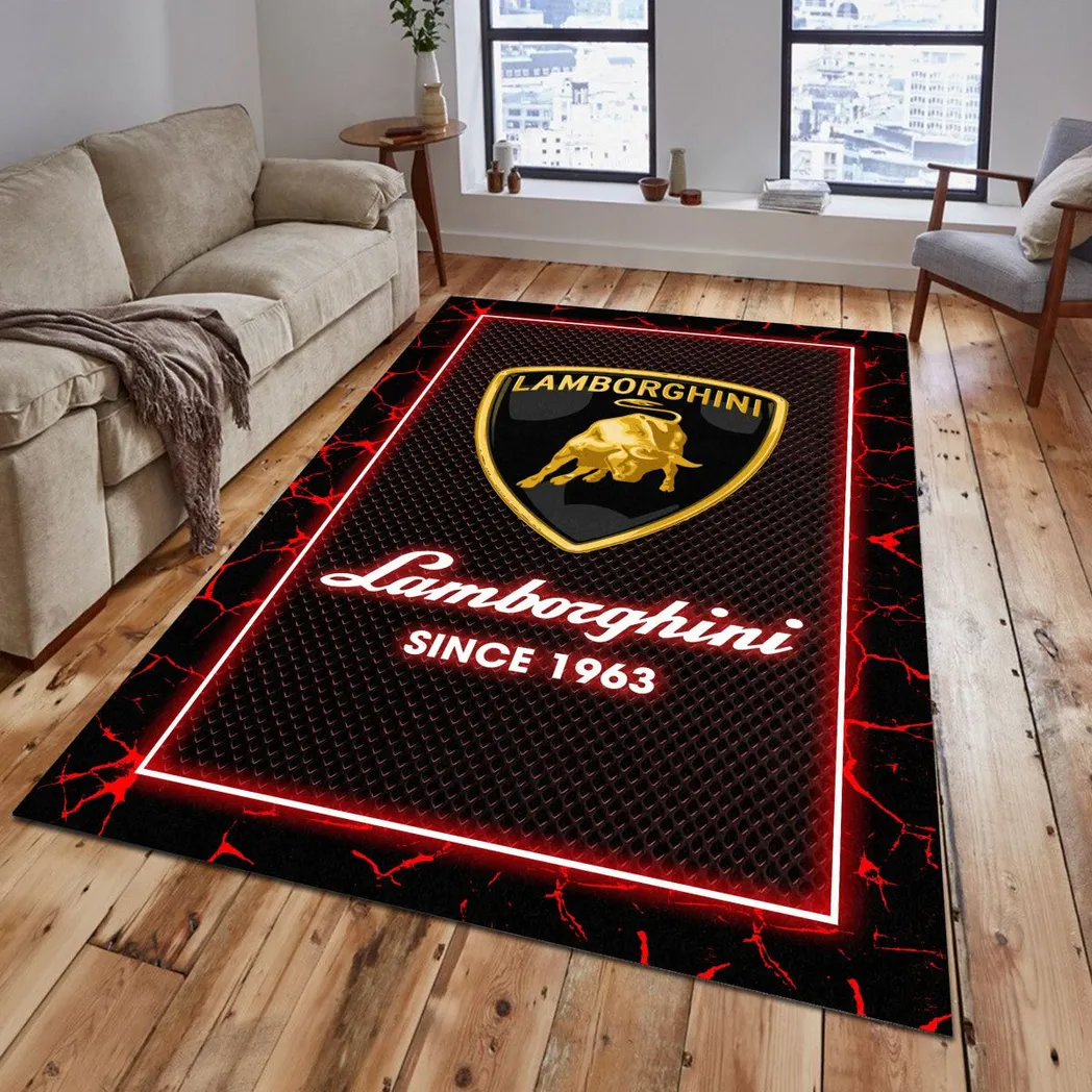 lamborghini rug gift for lamborghini lovers gift for him husband boyfriend car5202192542 red qm5lz