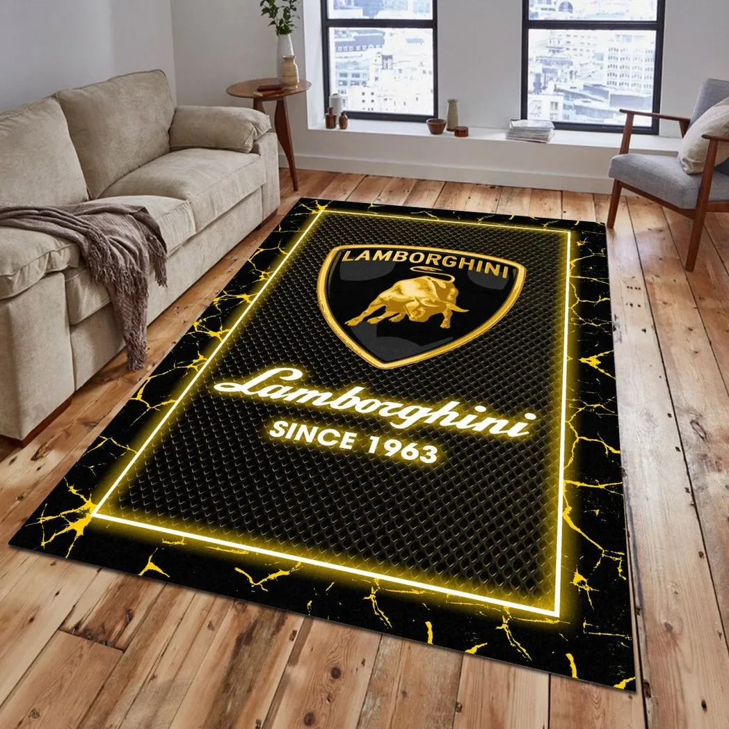 lamborghini rug gift for lamborghini lovers gift for him husband boyfriend car5202192542 yellow a20ms