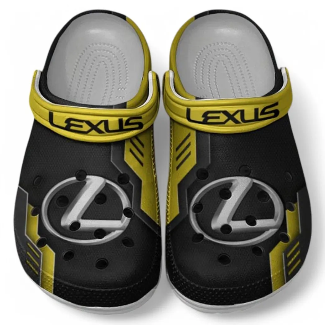 Lexus Crocs Clogs Männer Frauen, Geschenk für Lexus Fan CAR185031525275 - Gelb