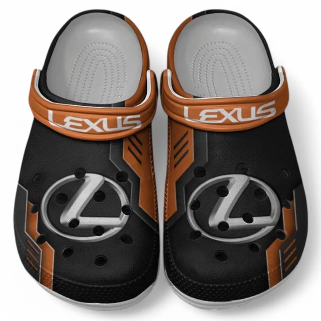 Lexus Crocs Clogs Männer Frauen, Geschenk für Lexus Fan CAR185031525275 - Orange