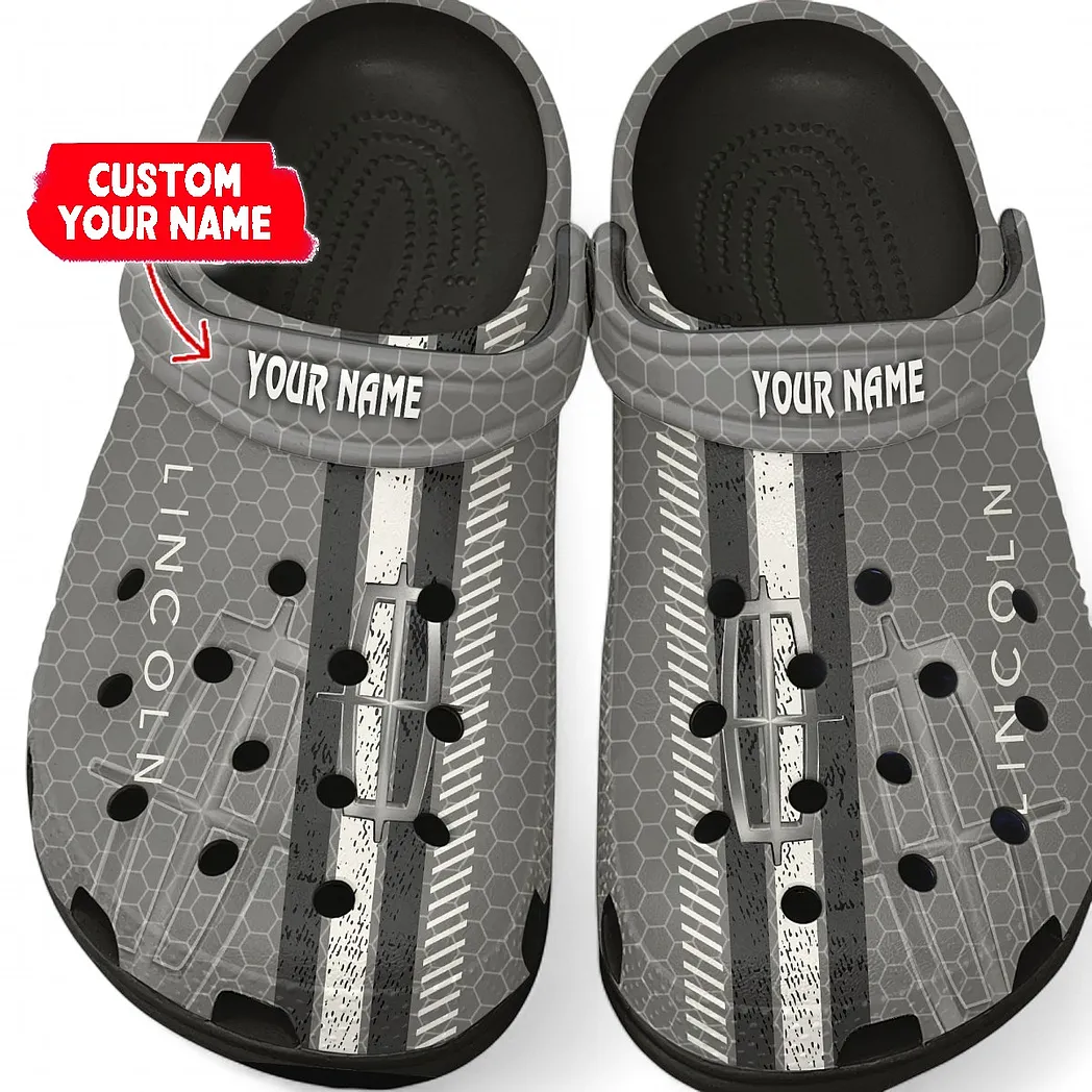 lincoln crocs shoes gift for lincoln lovers birthday gift for husband boyfriend car82022025619 black e7qyh