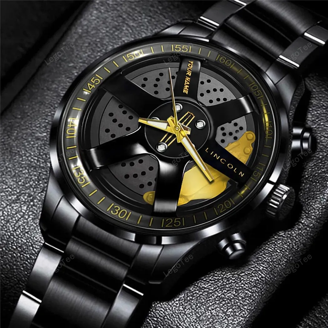 lincoln uhren edelstahl uhr fr lincoln fans geschenk fr papa car32803270250052 jcfam