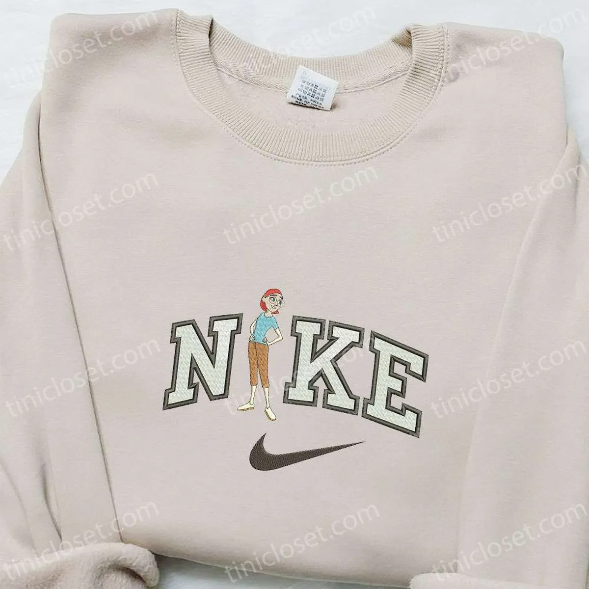 linda x nike tshirts besticken rio cartoon bestickter hoodie nike inspiriertes besticken sweatshirt iibwv