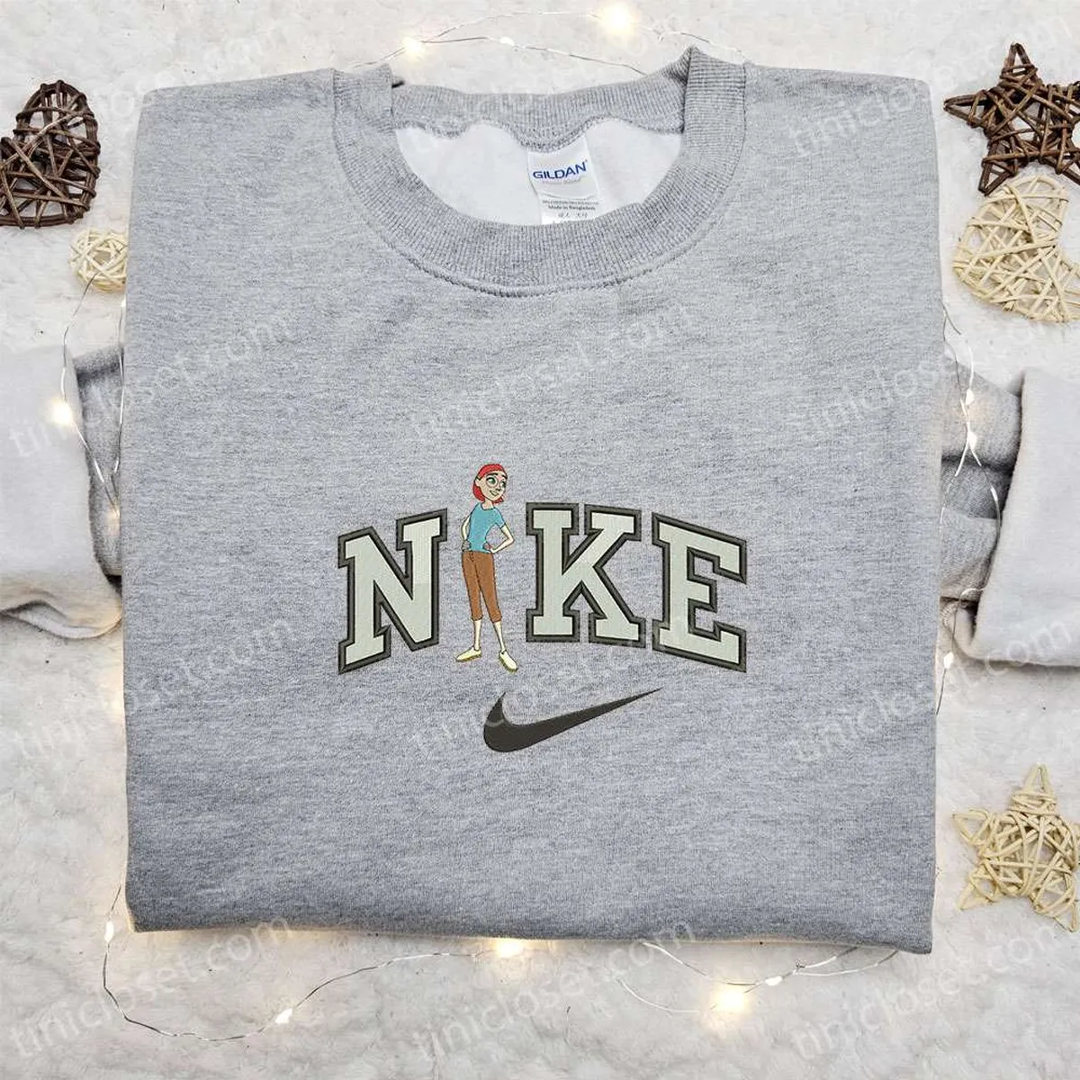 linda x nike tshirts besticken rio cartoon bestickter hoodie nike inspiriertes besticken sweatshirt ype1e