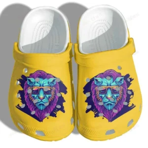 lion summer vibes beach crocs personalized crocs classic clogs nphzx