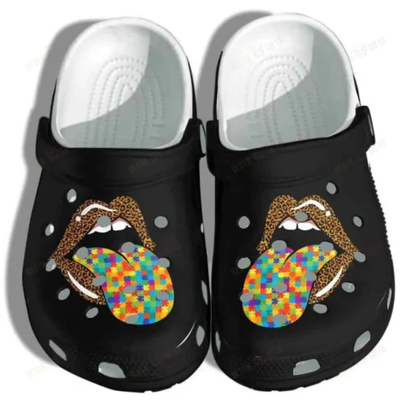 lip autism awareness merch crocs personalized crocs classic clogs