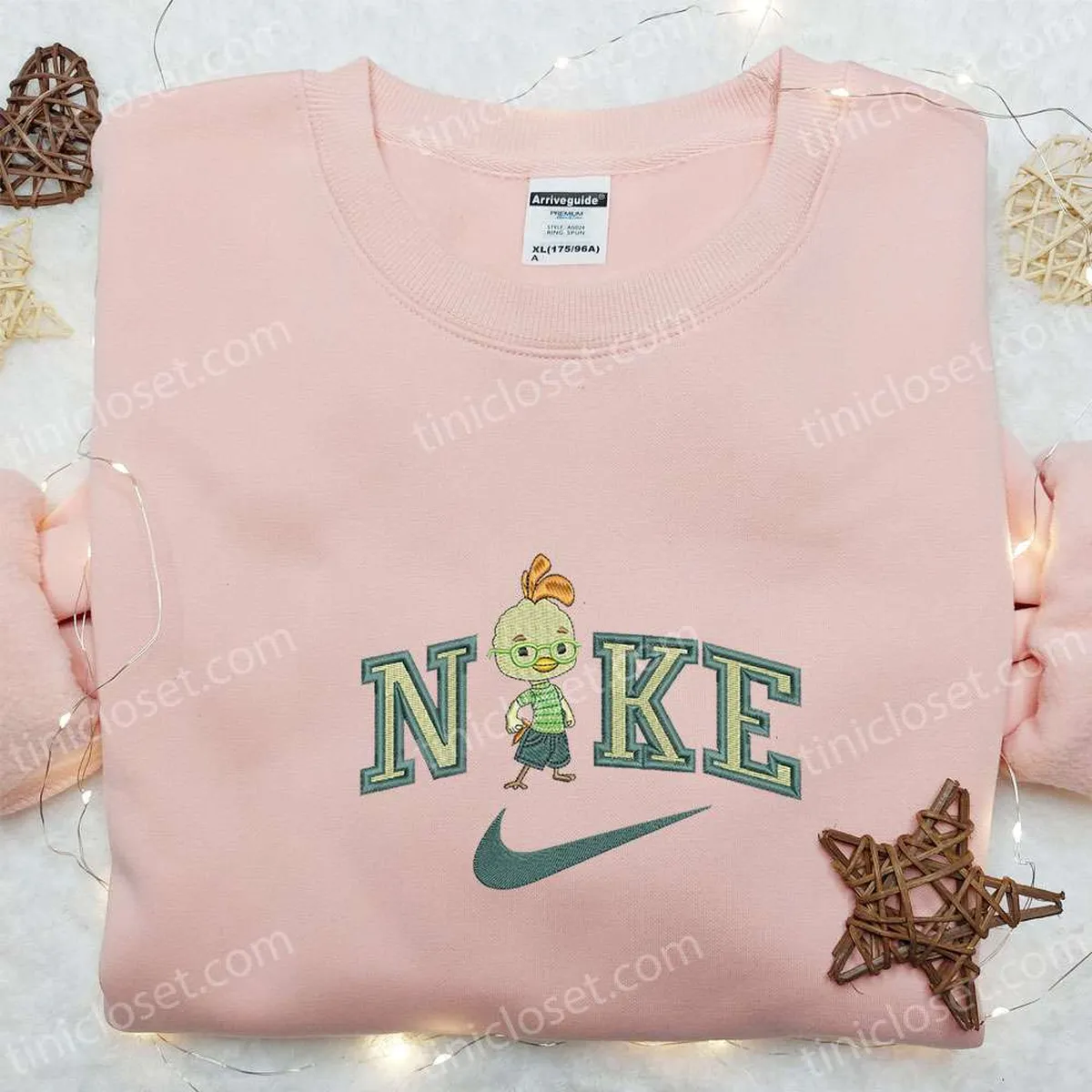 little chicken x nike cartoon hoodie besticken disney figuren hoodie besticken nike inspiriertes hoodie besticken fvc8i