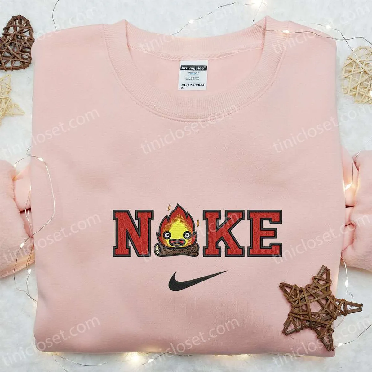 little fire x nike besticken sweatshirt nike inspiriertes hoodie besticken das beste geschenk 5st21
