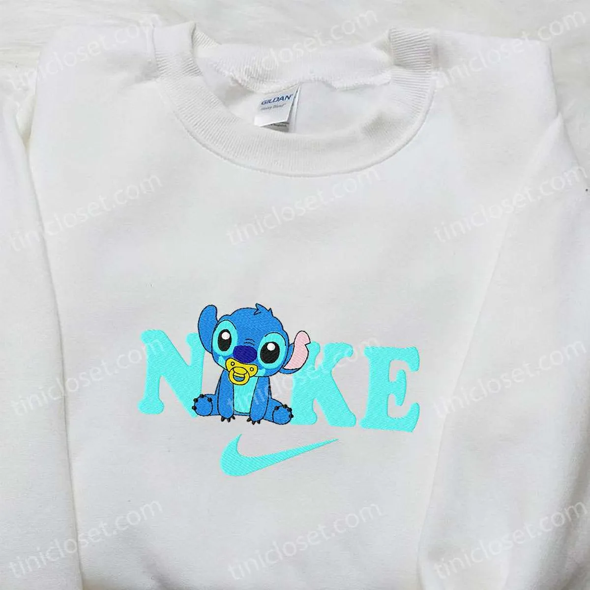 little stitch x nike cartoon bestickter hoodie lilo und stitch besticken hemd nike disney besticken hemd du3t1