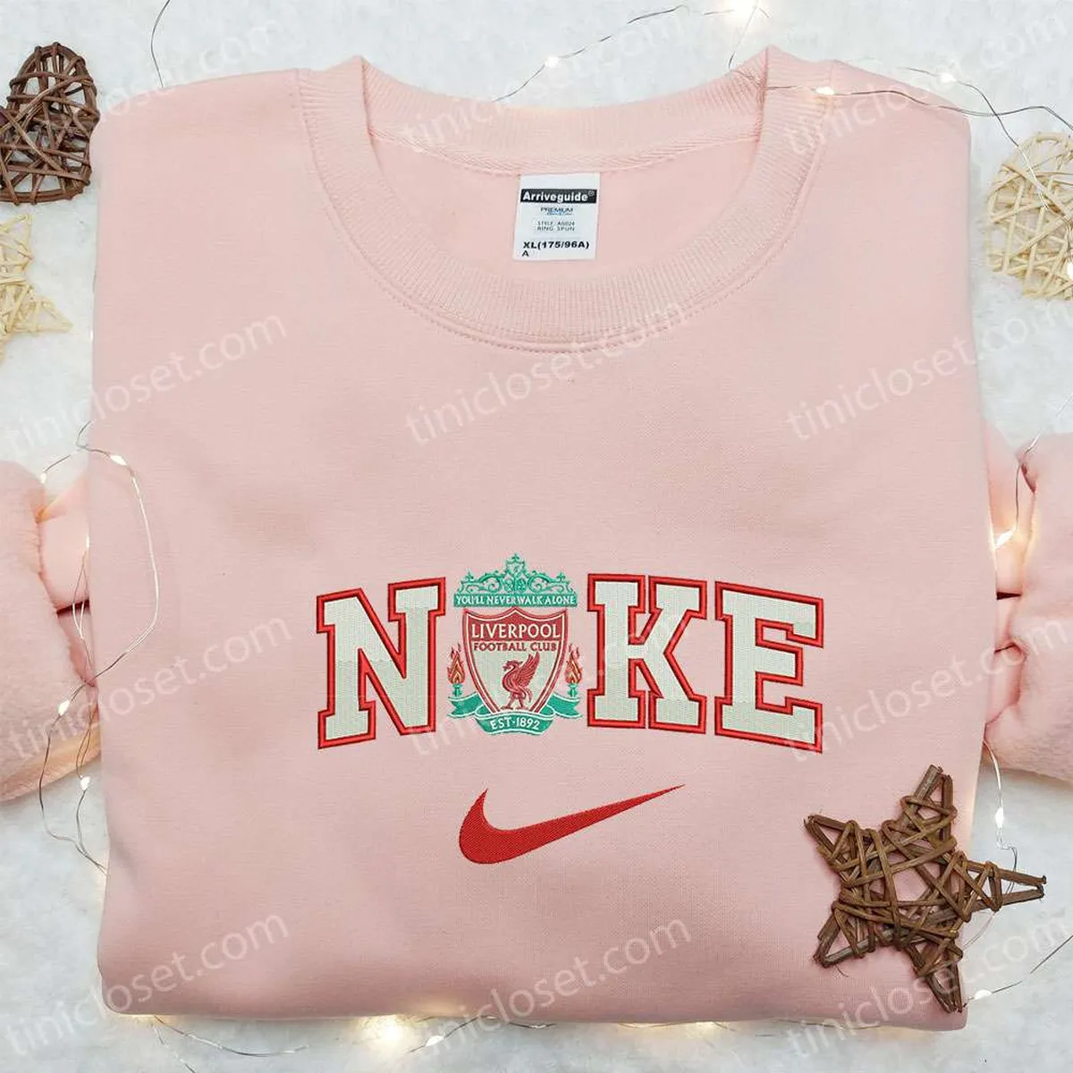 liverpool x nike sport hoodie besticken football club hoodie besticken nike inspiriertes hoodie besticken l95ya