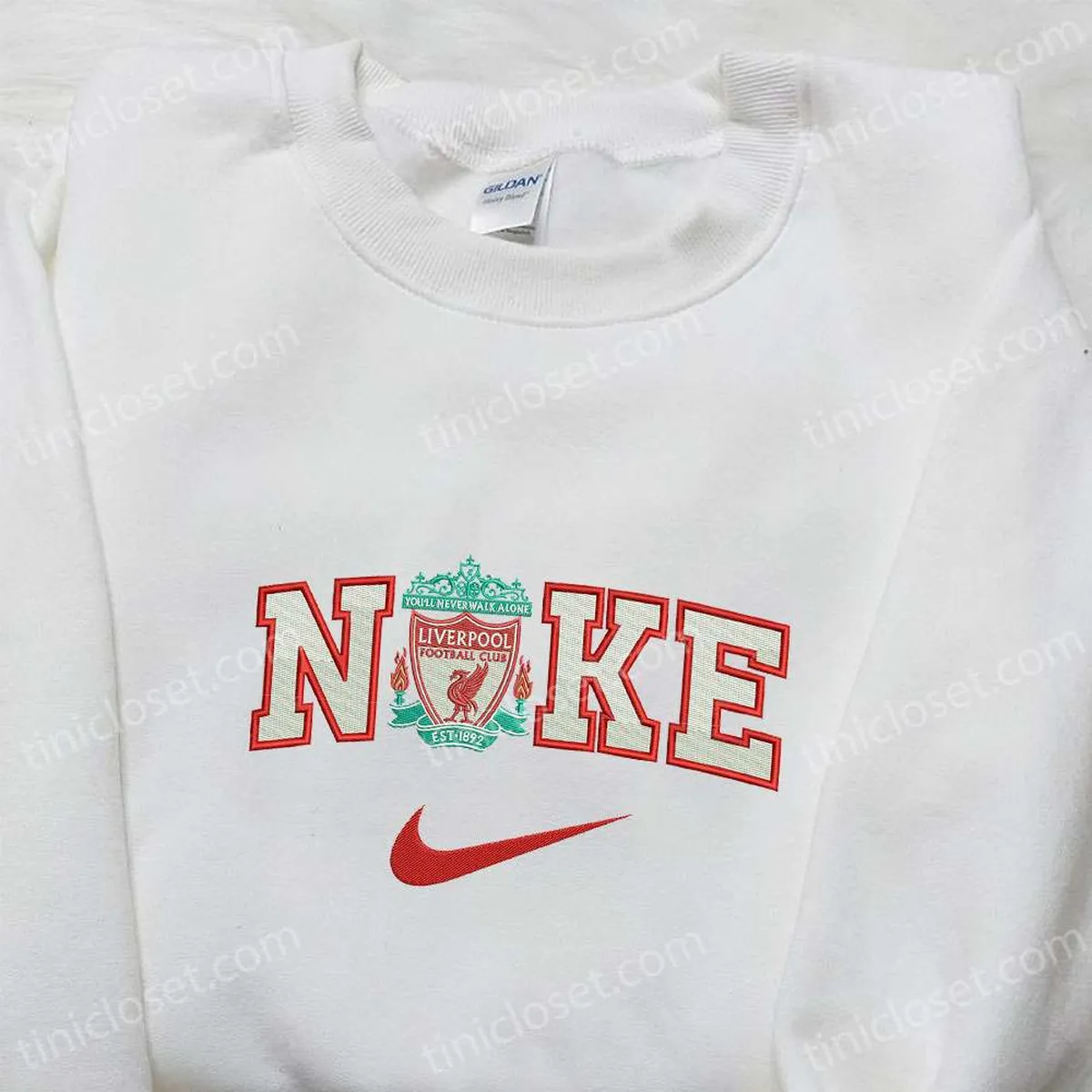 liverpool x nike sport hoodie besticken football club hoodie besticken nike inspiriertes hoodie besticken wz3gu