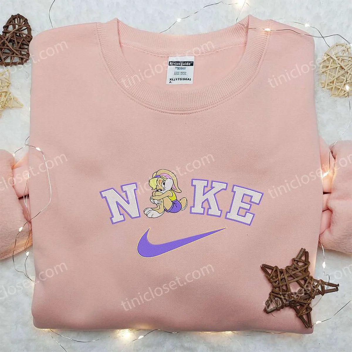 lola bunny x nike bestickter hoodie the looney tunes hoodie besticken nike inspiriertes hoodie besticken supiy