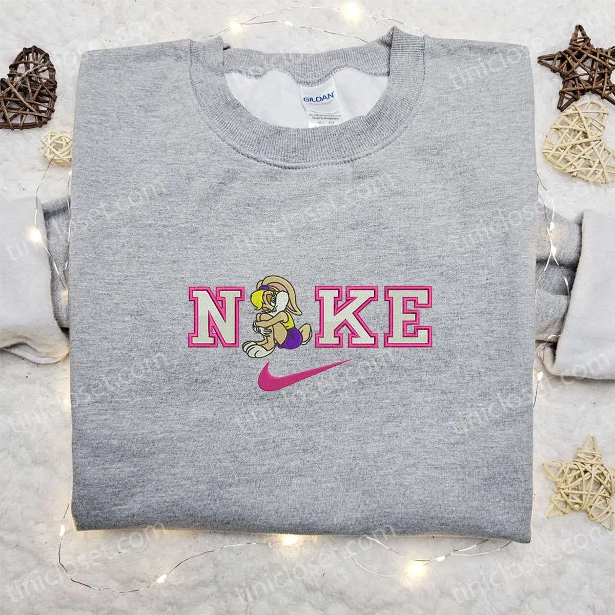 lola x nike cartoon besticken sweatshirt disney figuren bestickter hoodie beste geburtstagsgeschenkideen rpnb2