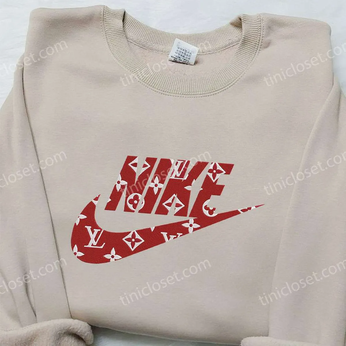 louis vuitton x nike bestickter hoodie von nike inspiriertes hoodie besticken beste geburtstagsgeschenkideen homt5