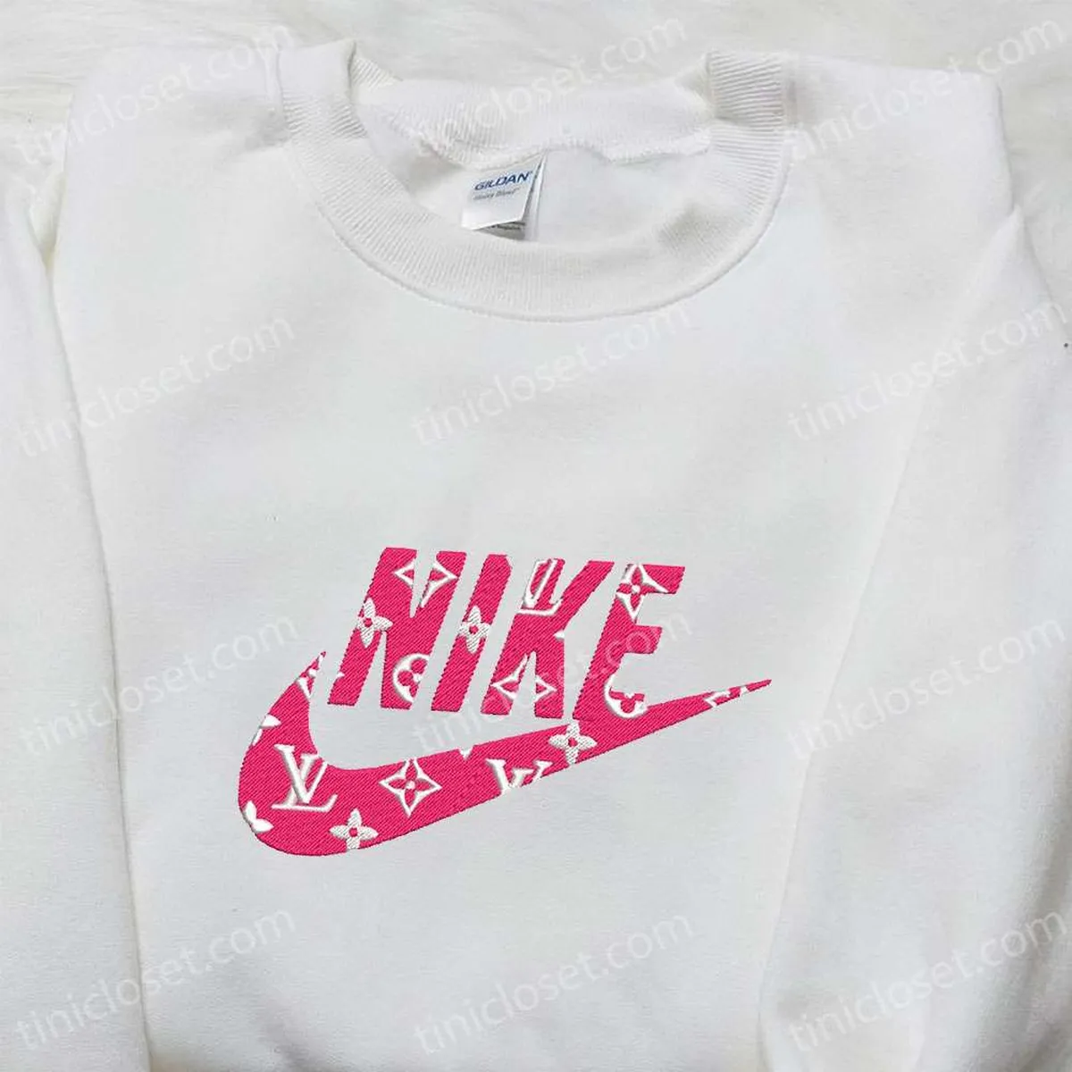 louis vuitton x nike bestickter hoodie von nike inspiriertes hoodie besticken beste geburtstagsgeschenkideen